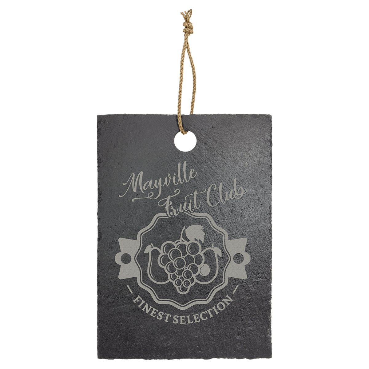 Laserable Slate Cutting Board with Hanger String Rectangle, 13.75" x 9.75" - Inkfinitee Sublimation