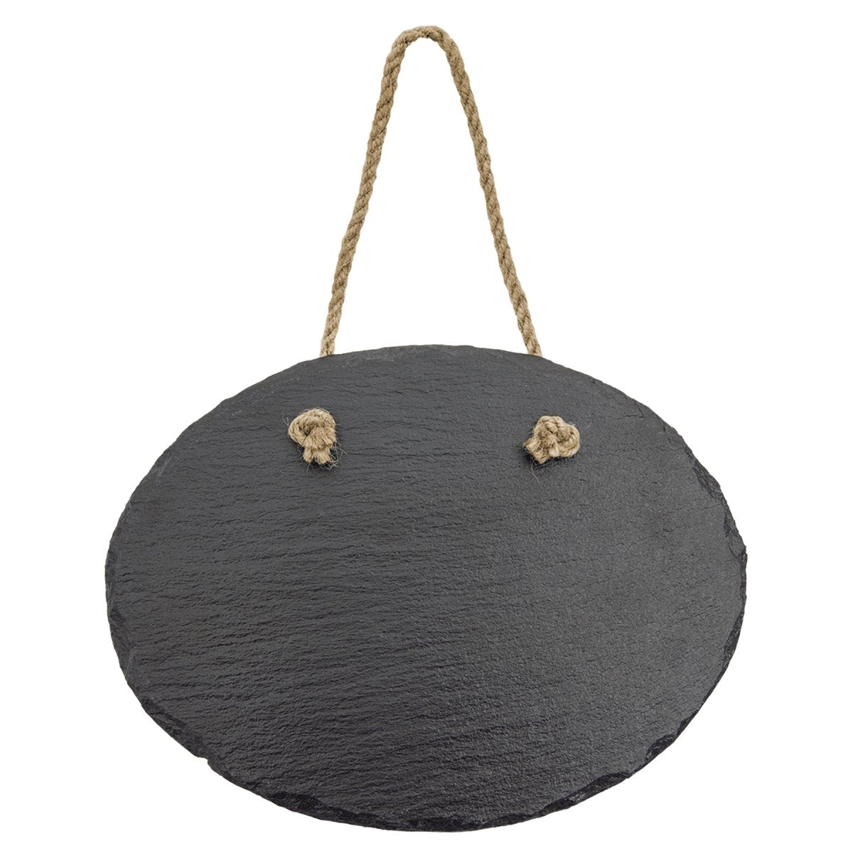 Laserable Slate Decor with Hanger String, Oval 7.75" x 6" - Inkfinitee Sublimation