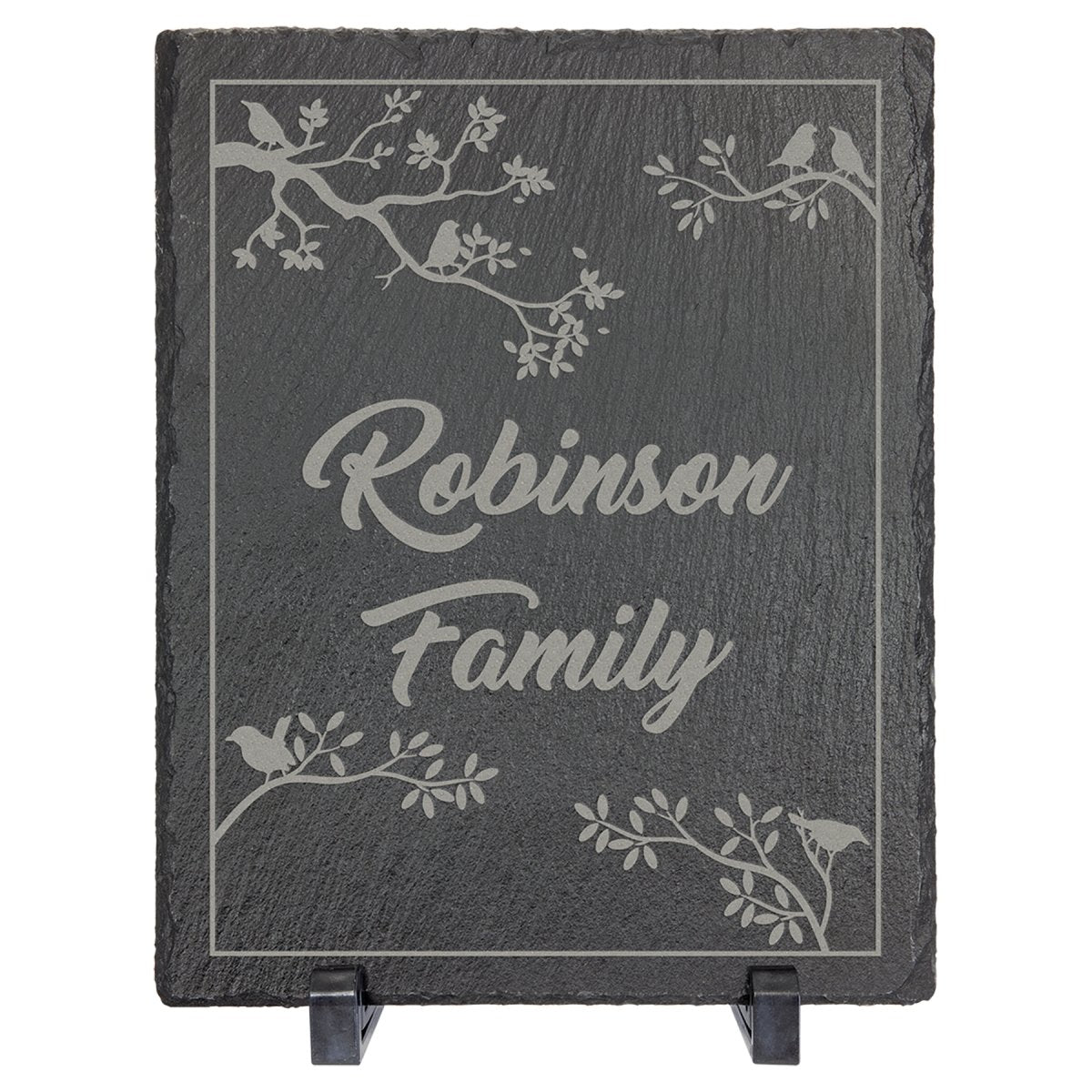 Laserable Slate Decor with Plastic Stands, Rectangle 10" x 8" - Inkfinitee Sublimation
