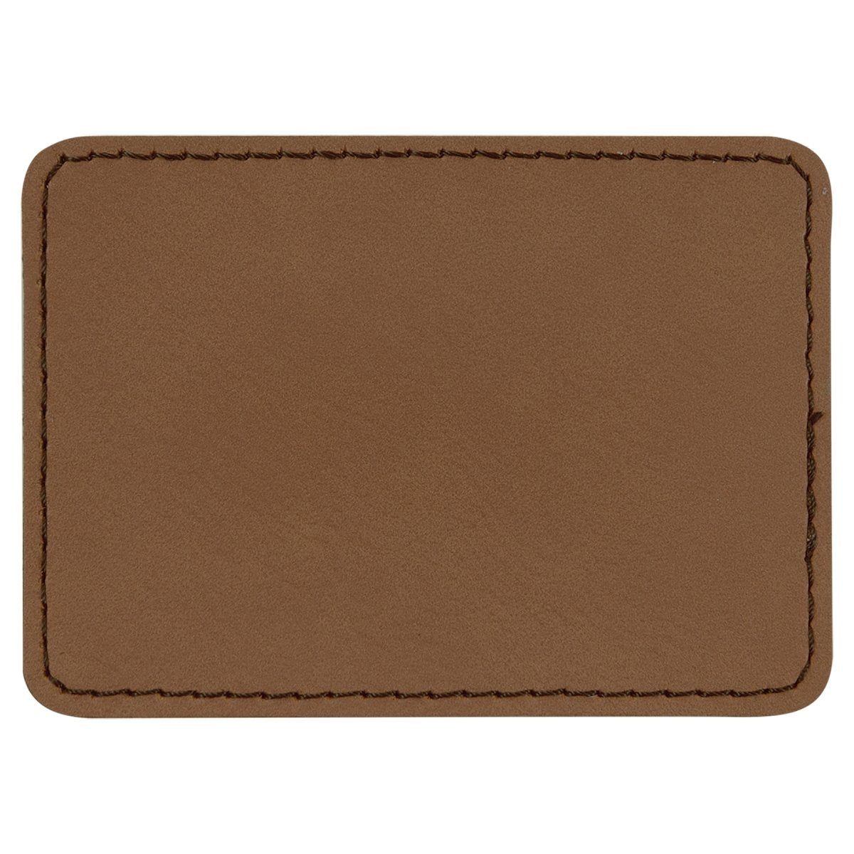 Rectangle Laserable Leatherette Patch with Adhesive, 3.5" x 2.5", Pack of 5 - Inkfinitee Sublimation