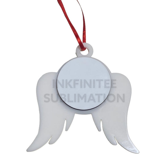 Sublimation 2” ROUND Angel Ornament - Inkfinitee Sublimation